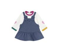 Mayoral Vestido de sudadera de invierno para recién nacido de 12 meses - 80 cm con peto sintético efecto vaquero azul, turquesa, 12 Months