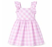 Mayoral Vestido Niña 3-9 Años, Rosa con Flores Aplicadas, Tirantes con Volantes, Espalda Estilo Natador, Jersey de Algodón Elástico, Rosa Malva, 3 anni