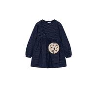 Mayoral Vestido Niña Manga Larga - Vestidos Fiesta Niña - Vestido Invierno Niña con Bolso - Ropa para niñas de 2 años a 8 años (FR/ES, Edad, 10 años, Regular, Marino)