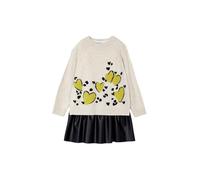 Mayoral Vestido Niña Manga Larga - Vestidos Fiesta Niña - Vestido Tricot niña - Ropa para niñas de 2 años a 8 años (FR/ES, Edad, 2 años, Regular, Beige)