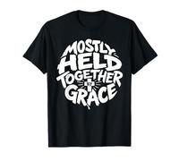 Mayormente Unidos por la Gracia Humor Cristiano para Mujeres Hombres Camiseta