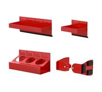 Mayouko Estante magnético para caja de herramientas, bandeja y soporte, 4 piezas, caja de herramientas magnética, caja de herramientas, estante lateral, almacenamiento, taller, soporte para latas de