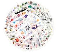 Mayplous 72 hojas de pegatinas de papel Washi para decoración de álbumes, diarios, manualidades, tarjetas, 12 temas, surtidos, precortados, transparentes