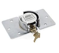 Maypole Cerradura de Seguridad Resistente Apta para Furgonetas, cobertizos y garajes, Resistente a la corrosión, cromada, 2 kg, Color Plateado