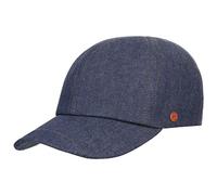 Mayser Gorra Classic Denim Hombre - Made in The EU de Beisbol Vaquera con Visera, Forro, Cerrado por atrás Verano Verano/Invierno - 57 cm Tela Vaquera