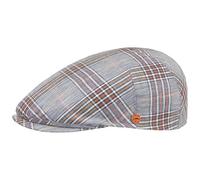 Mayser Gorra de Lino Simon Superior Anti UV Hombre - Made in The EU Gorro Ivy Sol con Visera, Forro Primavera/Verano - 55 cm Azul