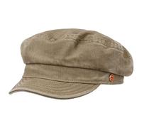 Mayser Gorra Marinera Altona Sunprotect Mujer/Hombre - Made in The EU de algodón Mujer Newsboy con Visera Verano Primavera/Verano - 56 cm Beige Oscuro