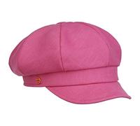 Mayser Gorra Newsboy Antje Light Mujer - Made in The EU de Verano Lino con Visera, Forro Primavera/Verano - Talla única Pink