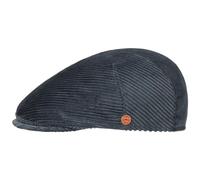 Mayser Gorra Sidney Cross Corduroy Hombre - Made in The EU Gorro Ivy con Visera, Forro Otoño Verano Primavera Invierno Verano/Invierno - 61 cm Azul