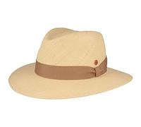 Mayser ORIGINAL Sombrero de Panamá de paja hecho en Ecuador - Sombrero de verano tejido a mano con protección UV 60 o 80 - Sombrero resistente al agua con protección contra roturas, 59