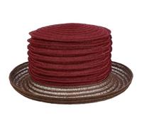 Mayser Sombrero con Pliegues Belma New Mujer - Made in The EU de Verano Paja Sol Primavera/Verano - Talla única Burdeos