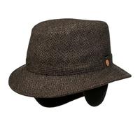 Mayser Stuart Classic Sombrero Traveller Espiga Multicolor con Orejeras Gore Tex Sympatex Hecho en UE Hombre Otono Invierno