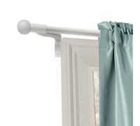 MAYTEX Zenna Home Varillas de Smart Medición fácil Instalar Cafe Ventana caña de Pescar, 48 "-120, Negro, Blanco, 18"-48"