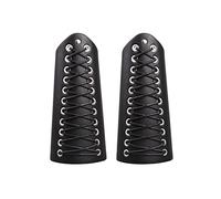 Mayting 2 brazaletes de cuero, armadura medieval, guardia de brazo, pulsera vikinga, guerrero, caballero, armadura de cosplay, accesorios de Halloween (B)