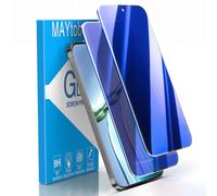 MAYtobe Paquete de 2 protectores de pantalla de privacidad para Google Pixel 10 Pro XL, vidrio templado, antiespía, colorido, azul, antiarañazos, sin burbujas