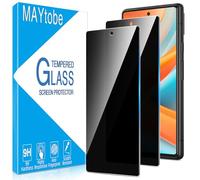 MAYtobe Paquete de 2 protectores de pantalla de privacidad para Google Pixel 6, vidrio templado antiespía, compatible con fundas, antiarañazos, ultra resistente, sensible al tacto, sin burbujas