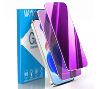 MAYtobe Paquete de 2 protectores de pantalla de privacidad para Google Pixel 9 Pro XL, vidrio templado, antiespía, colorido, morado, antiarañazos, sin burbujas