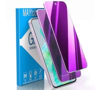 MAYtobe Paquete de 2 protectores de pantalla de privacidad para Samsung Galaxy A56 5G, vidrio templado antiespía, colorido, morado, antiarañazos, sin burbujas
