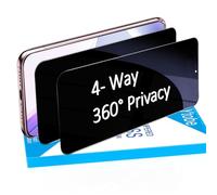 MAYtobe Paquete de 2 protectores de pantalla de privacidad para Samsung Galaxy S22 Plus, película de vidrio templado de 360 grados, 4 lados, antiespía, antiarañazos, sensible al tacto, sin burbujas