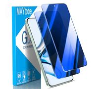 MAYtobe Paquete de 2 protectores de pantalla de privacidad para Samsung Galaxy S25 Plus 5G, vidrio templado, antiespía, colorido, azul, antiarañazos, sin burbujas