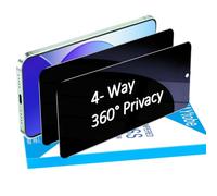 MAYtobe Paquete de 2 protectores de pantalla de privacidad para Samsung Galaxy S25 Plus, película de vidrio templado de 360 grados, 4 lados, antiespía, antiarañazos, sensible al tacto, sin burbujas