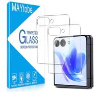 MAYtobe Paquete de 2 protectores de pantalla de vidrio templado para Samsung Galaxy Z Flip 8