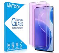 MAYtobe Paquete de 2 protectores de pantalla para amsung Galaxy S25 FE, vidrio templado A56, antiluz azul, protección ocular, sensible al tacto, compatible con fundas, sin burbujas
