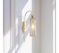 Maytoni Antic aplique, pantalla de vidrio coñac