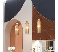 Maytoni Antic colgante, pantalla de vidrio coñac True