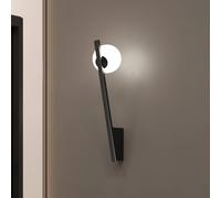 Maytoni aplique de pared Kazmir, negro, altura 35 cm, metal