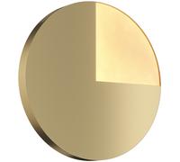 LED Aplique Redondo Ø 38CM En Latón Blanco Cálido 3000K Luz de Pared Salón