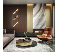 Maytoni Aplique de pared LED Axis, negro, longitud 63 cm aluminio/acrílico EC:EPREL:1370185