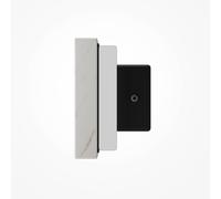 Maytoni Aplique de pared LED BASIC TEXTURE blanco, ancho 30 cm, efecto mármol, 3000 K