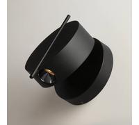 Maytoni aplique de pared LED Nuance, negro / negro, Ø 10 cm True