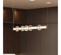 Maytoni Cosmo lámpara colgante LED, latón, longitud 98 cm, cristal EC:EPREL:1827460