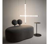 Maytoni Cosmo lámpara colgante LED, negro, longitud 98 cm, cristal EC:EPREL:1827459