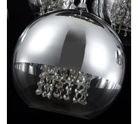 Maytoni Fermi colgante 5 luces cortina de cristal