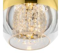 Maytoni Fermi lámpara colgante oro cortina cristal