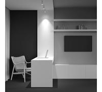 Maytoni Focus downlight, blanco, Ø 5,2 cm, aluminio, GU10