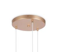 Maytoni Lámpara colgante Basic Form, blanco/oro, 3 luces.