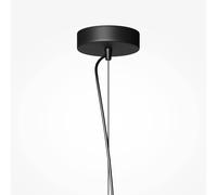 Maytoni Lámpara colgante BASIC TEXTURE, negra, Ø 12 cm, mármol, GU10