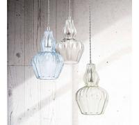 Maytoni Lámpara colgante Eustoma con vidrio transparente
