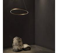 Maytoni Lámpara colgante LED Rim 1 luz color latón Ø60cm 4000K EC:EPREL:503981