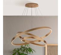 Maytoni Lámpara colgante LED Rim, 3 luces, color latón, 3000K EC:EPREL:1370216