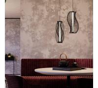 Maytoni Lámpara colgante LED Shadows of the past, negro True