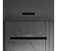 Maytoni lámpara colgante LED Step, negra, 118,5 cm, 3.000 K, aluminio EC:EPREL:504095