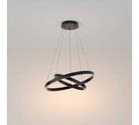 Maytoni Lámpara colgante Rim 830 2 anillos Ø 60 cm negro EC:EPREL:1370225