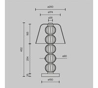 Maytoni Amulet lámpara de sobremesa 1x10 W transparente-oro MOD555TL-L8G3K