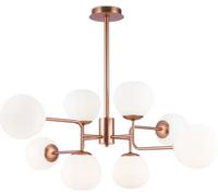 Maytoni Lámpara de techo moderno 8 luces en latón y esferas de vidrio