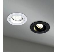 Maytoni Lámpara empotrada Akron, regulable, redonda blanco True